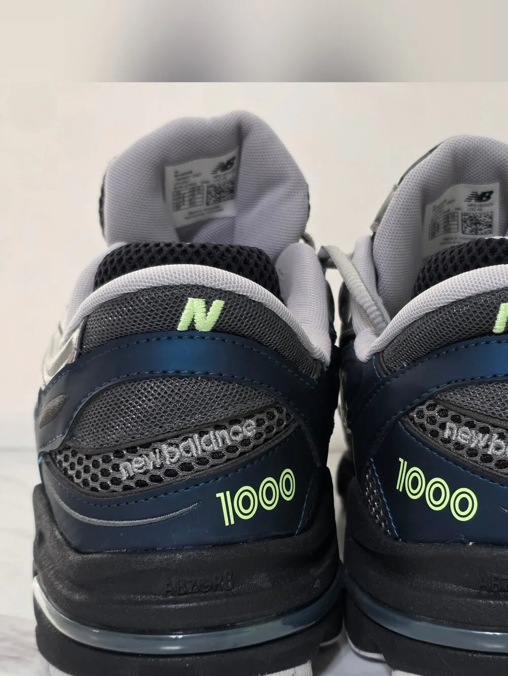 New Balance Men's Navy, Silver & Black 1000 Athletic Sneakers